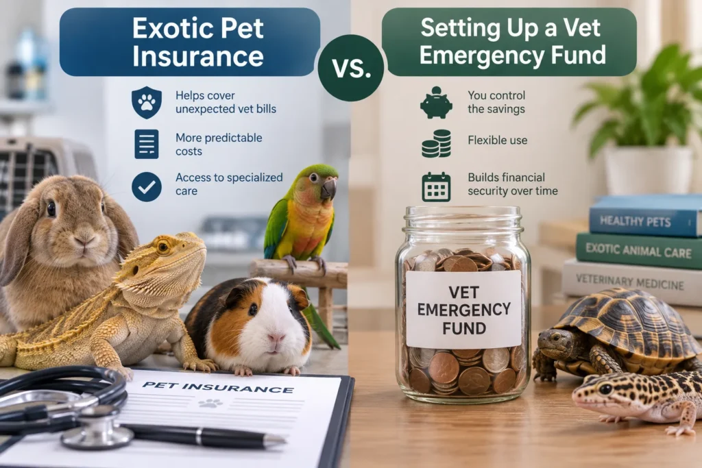 Exotic pet insurance vs savings