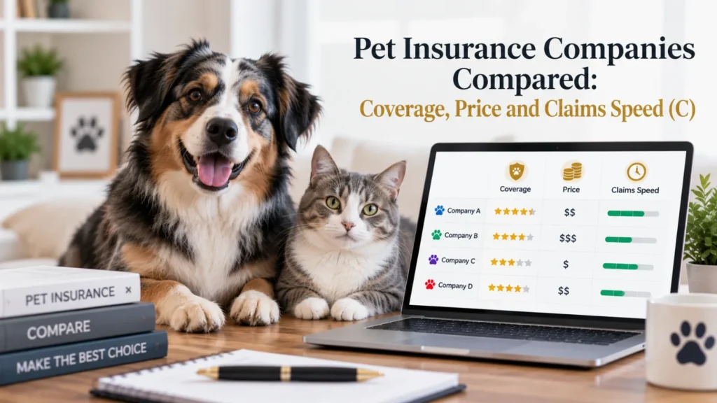 Pet insurance companies compared